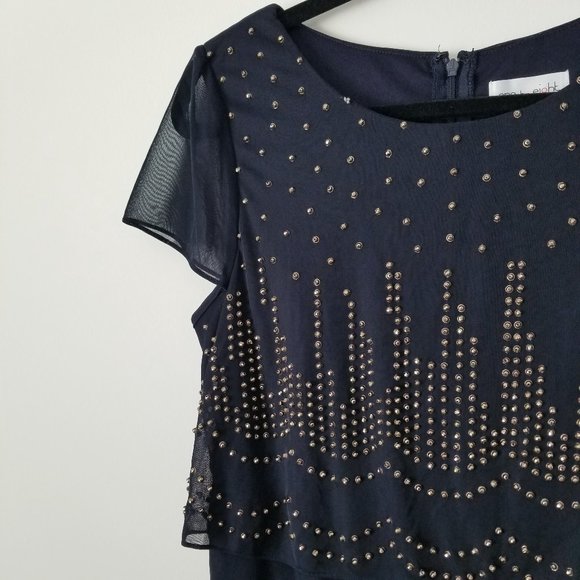 One by Eight Navy Mini Dress - Picture 4 of 6